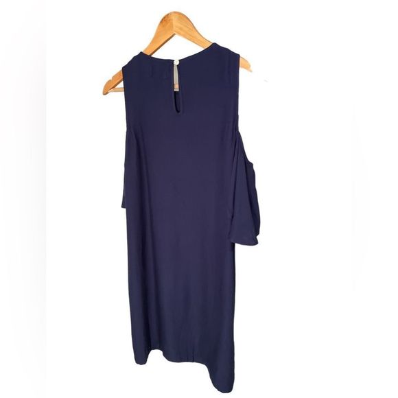Mudpie Navy Cold Shoulder Dress Size Small NWT - Picture 5 of 6